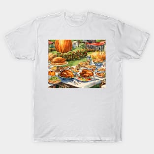 Holiday , Thanks Giving , Pumpkin , Turkey , Party T-Shirt